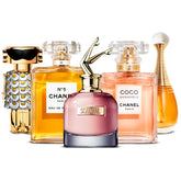 5 Perfume Set: Rabanne Fame, Chanel Nº5, Jean Paul Gaultier Scandal, Chanel Coco Mademoiselle & Dior J’adore 5×100 ml