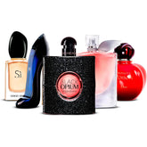5 Perfume Set: Giorgio Armani Sì, Carolina Herrera Good Girl, Yves Saint Laurent Black Opium, Lancôme La Vie Est Belle & Dior Hypnotic Poison 5×100 ml