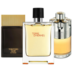 3 Perfume Set: Terre de’Herme, Azzaro Wanted,yTom Ford Noir Extreme 100ml